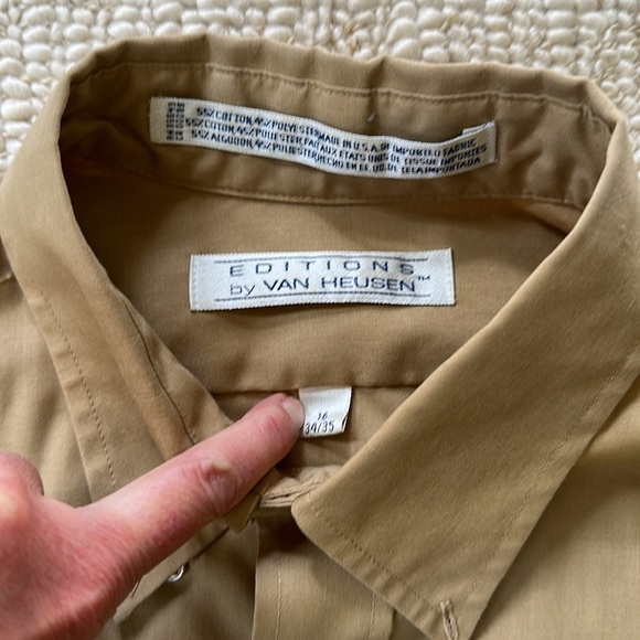 Men’s Van Heusen dress shirt long sleeve button up - Picture 2 of 7